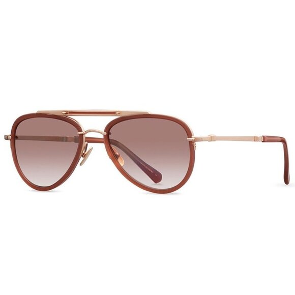 MR LEIGHT by GARRETT LEIGHT Doheny SL Sunglasses ~ Aviator Rosewood NWT - Picture 7 of 16